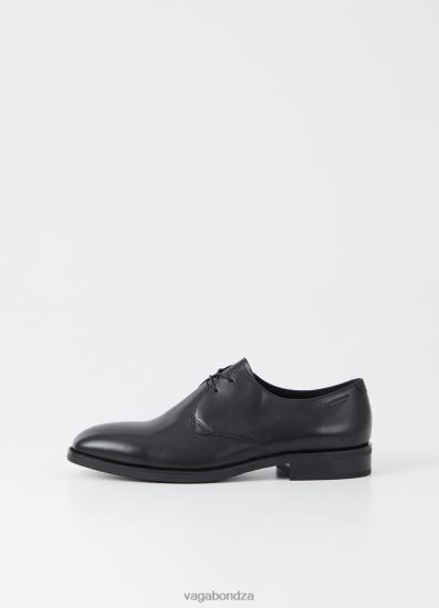 Lace Up Shoes | Vagabond Percy Shoes Black Leather Men DPX48286