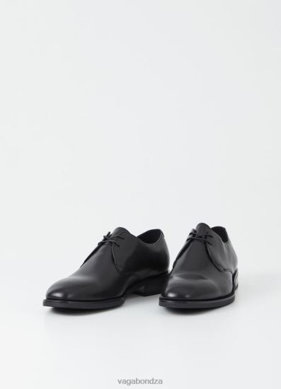 Lace Up Shoes | Vagabond Percy Shoes Black Leather Men DPX48286