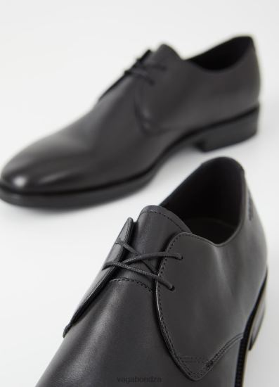 Lace Up Shoes | Vagabond Percy Shoes Black Leather Men DPX48286