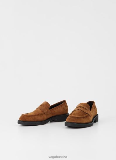 Loafers | Vagabond Alex M Loafer Brown Suede Men DPX48280 - Click Image to Close