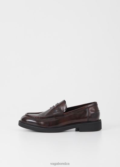 Loafers | Vagabond Alex M Loafer Dark Red Polished Leather Men DPX48283