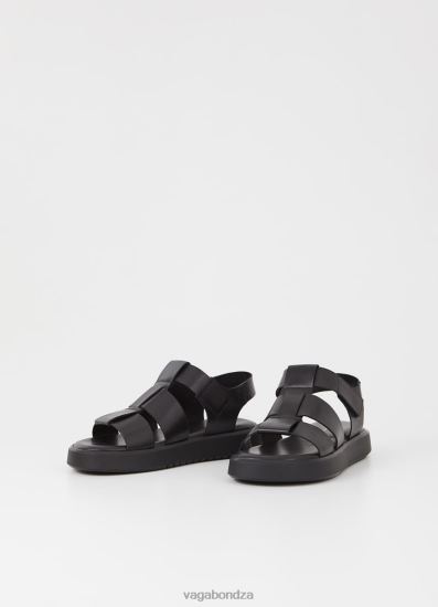 Sandals | Vagabond Nate Sandals Black Leather Men DPX48293