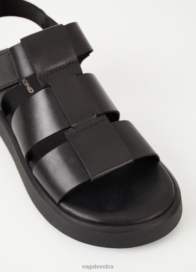 Sandals | Vagabond Nate Sandals Black Leather Men DPX48293