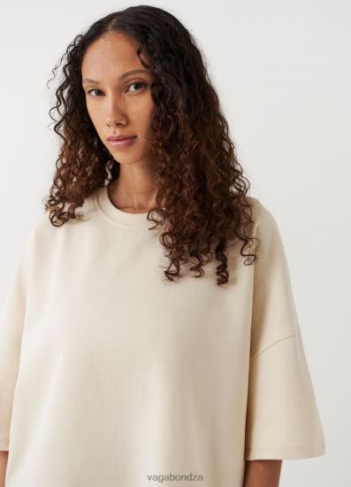 T-shirts | Vagabond Boxy T-Shirt Off White Textile Women DPX48260