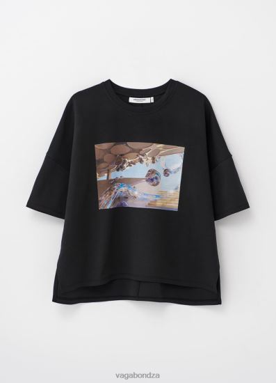 T-shirts | Vagabond Boxy T-Shirt X Micky Ho Black Textile Women DPX48259