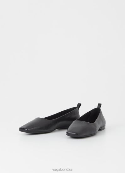 Ballet Flats Vagabond Delia Shoes Black Leather Women DPX4811