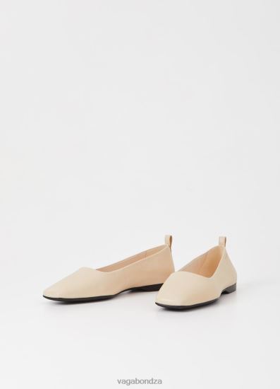 Ballet Flats Vagabond Delia Shoes Off White Leather Women DPX4815