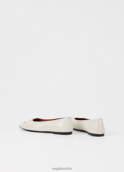 Ballet Flats Vagabond Jolin Shoes Off White Patent Leather Women DPX488