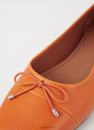 Ballet Flats Vagabond Jolin Shoes Orange Leather Women DPX489