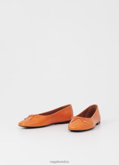 Ballet Flats Vagabond Jolin Shoes Orange Leather Women DPX489