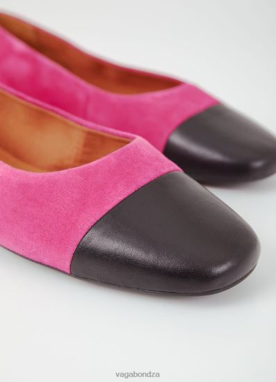 Ballet Flats Vagabond Jolin Shoes Pink Suede/Leather Women DPX485