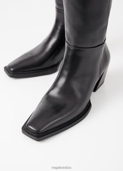 Boots | Vagabond Alina Tall Boots Black Leather Women DPX48221 - Click Image to Close