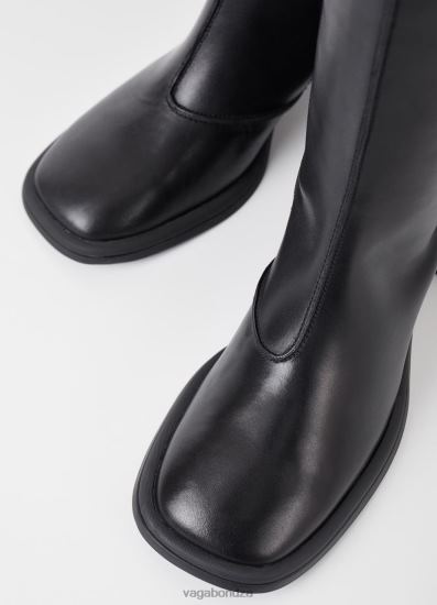 Boots | Vagabond Ansie Tall Boots Black Leather Women DPX48212