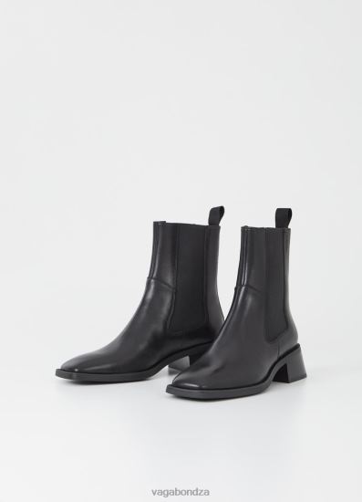 Boots | Vagabond Blanca Boots Black Leather Women DPX48215