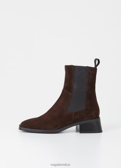 Boots | Vagabond Blanca Boots Dark Brown Suede Women DPX48214