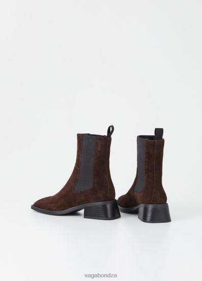 Boots | Vagabond Blanca Boots Dark Brown Suede Women DPX48214