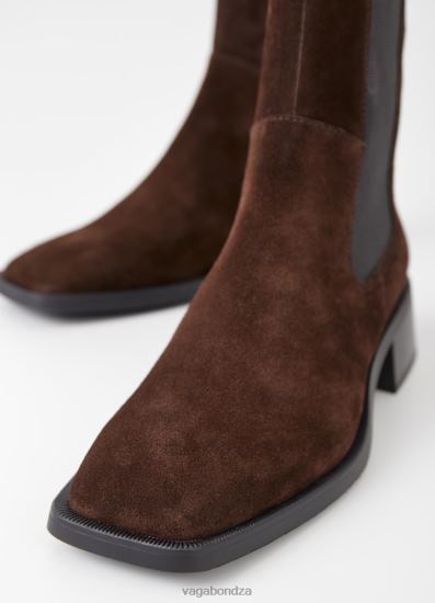 Boots | Vagabond Blanca Boots Dark Brown Suede Women DPX48214