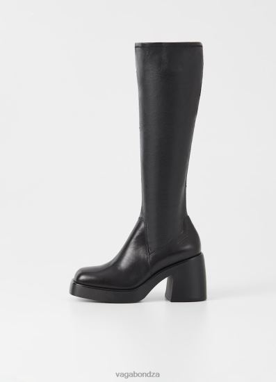 Boots | Vagabond Brooke Tall Boots Black Leather/Comb Women DPX48207