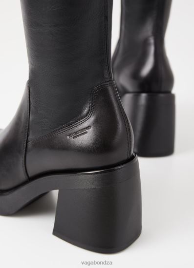 Boots | Vagabond Brooke Tall Boots Black Leather/Comb Women DPX48207