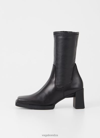 Boots | Vagabond Edwina Boots Black Leather/Synthetic Stretch Women DPX48228