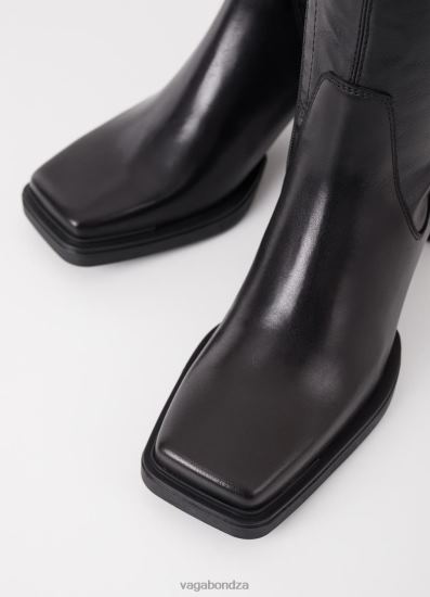 Boots | Vagabond Edwina Boots Black Leather/Synthetic Stretch Women DPX48228