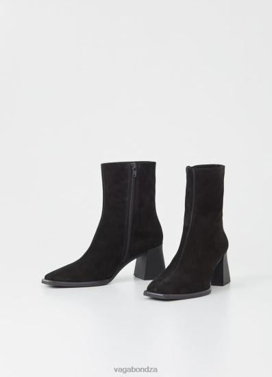 Boots | Vagabond Hedda Boots Black Suede Women DPX48211 - Click Image to Close