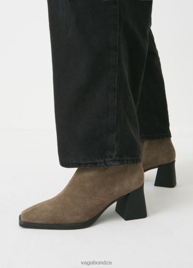 Boots | Vagabond Hedda Boots Brown Suede Women DPX48219 - Click Image to Close