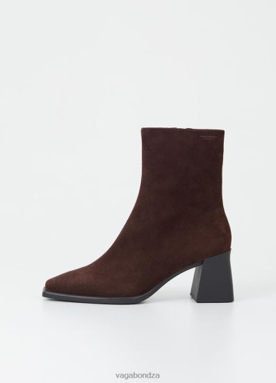 Boots | Vagabond Hedda Boots Dark Brown Suede Women DPX48218