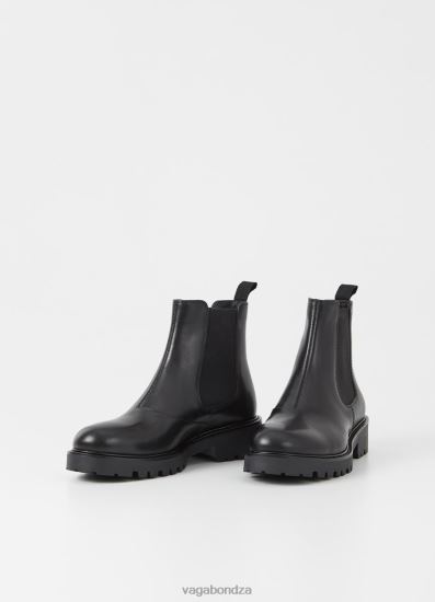 Boots | Vagabond Kenova Boots Black Leather Women DPX48224