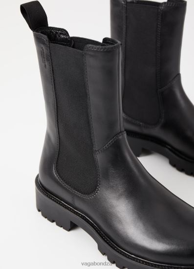 Boots | Vagabond Kenova Boots Black Leather Women DPX48227