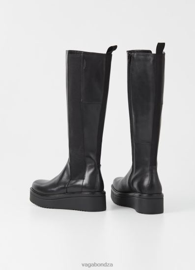 Boots | Vagabond Tara Tall Boots Black Leather Women DPX48231