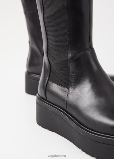 Boots | Vagabond Tara Tall Boots Black Leather Women DPX48231