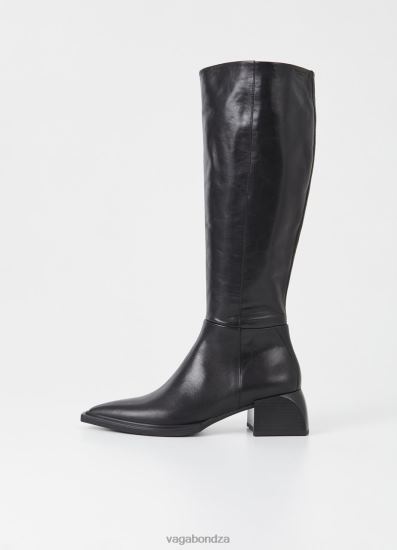 Boots | Vagabond Vivian Tall Boots Black Leather Women DPX48220