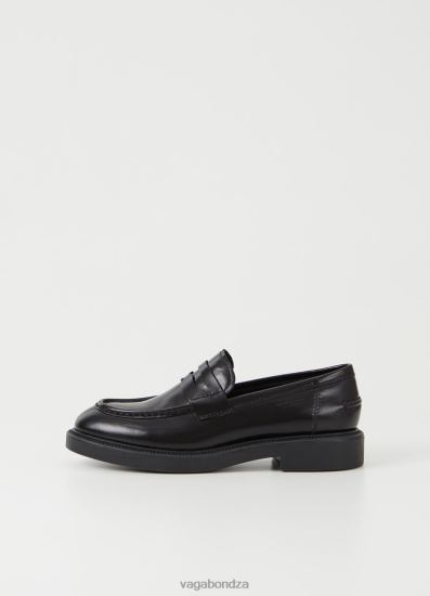 Loafers | Vagabond Alex W Loafer Black Polished Leather Women DPX48132