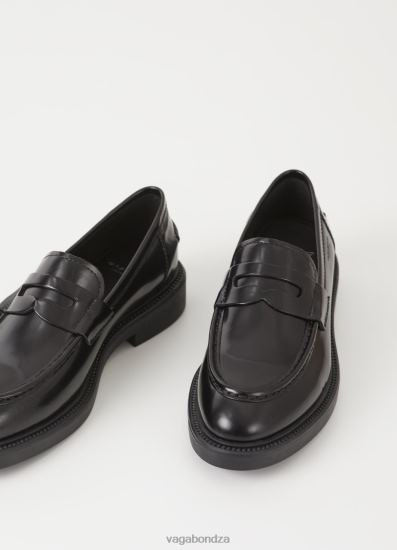 Loafers | Vagabond Alex W Loafer Black Polished Leather Women DPX48132