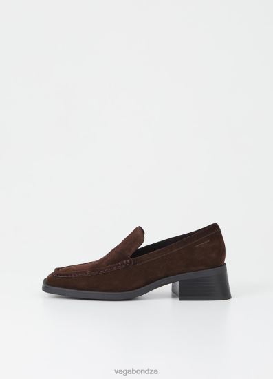 Loafers | Vagabond Blanca Loafer Dark Brown Suede Women DPX48142