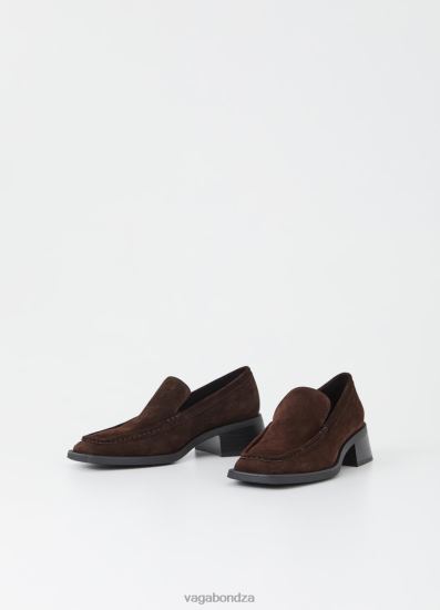 Loafers | Vagabond Blanca Loafer Dark Brown Suede Women DPX48142