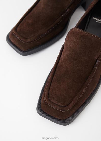 Loafers | Vagabond Blanca Loafer Dark Brown Suede Women DPX48142