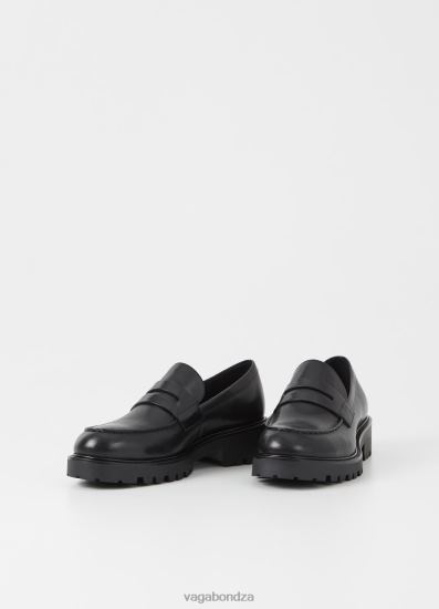 Loafers | Vagabond Kenova Loafer Black Leather Women DPX48130 - Click Image to Close