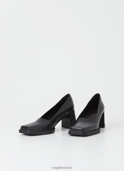 Pumps | Vagabond Edwina Pumps Black Leather Women DPX48110 - Click Image to Close