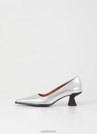 Pumps | Vagabond Tilly Pumps Silver Metallic Leather Women DPX48113