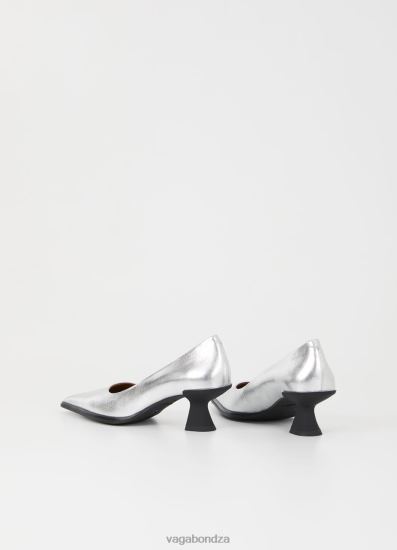 Pumps | Vagabond Tilly Pumps Silver Metallic Leather Women DPX48113