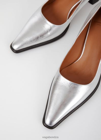 Pumps | Vagabond Tilly Pumps Silver Metallic Leather Women DPX48113