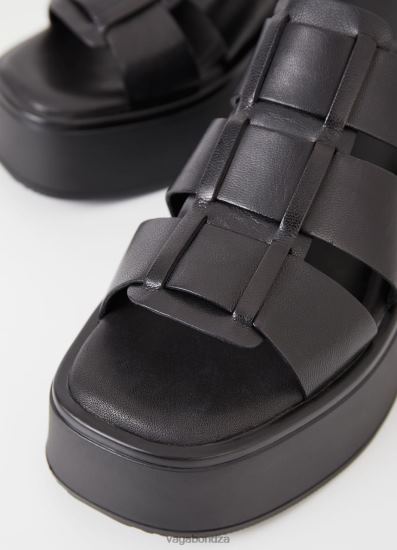Sandals | Vagabond Courtney Sandals Black Leather Women DPX4868