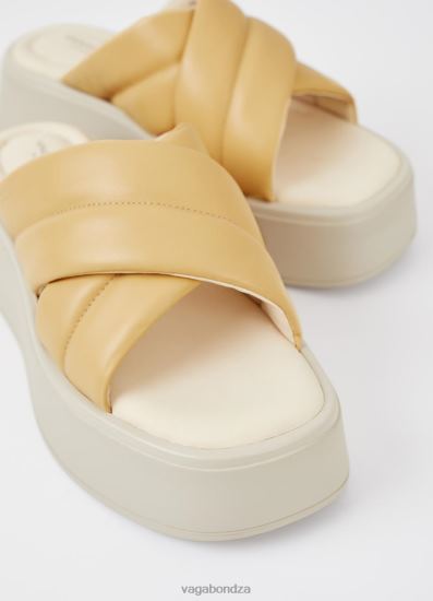 Sandals | Vagabond Courtney Sandals Light Yellow Leather Women DPX4861