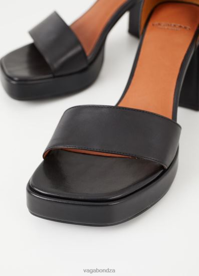 Sandals | Vagabond Fiona Sandals Black Leather Women DPX4838