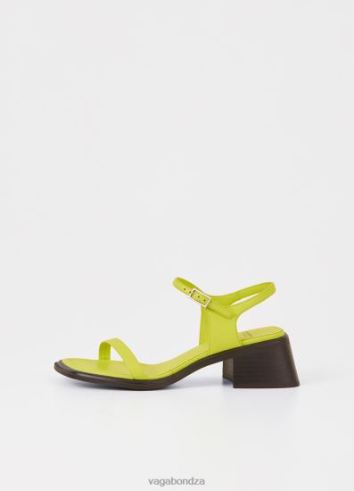 Sandals | Vagabond Ines Sandals Green Leather Women DPX4856