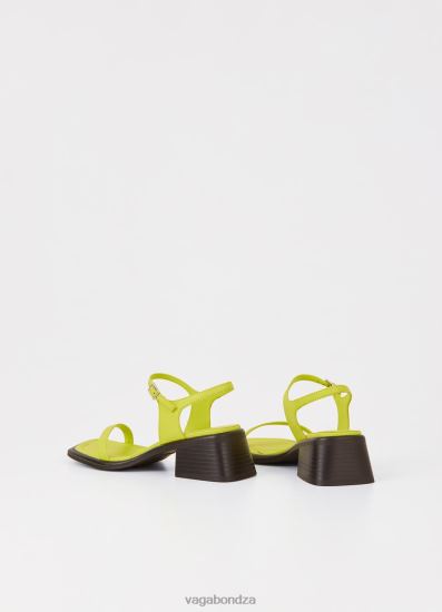 Sandals | Vagabond Ines Sandals Green Leather Women DPX4856