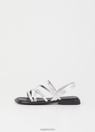 Sandals | Vagabond Izzy Sandals Silver Metallic Leather Women DPX4829