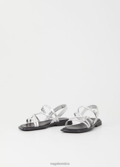 Sandals | Vagabond Izzy Sandals Silver Metallic Leather Women DPX4829